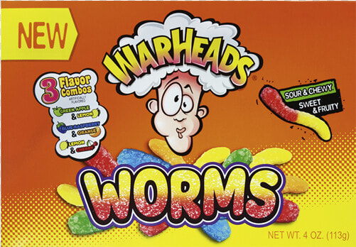 Warheads Theater Box Worms  HD Png DownloadTransparent PNG