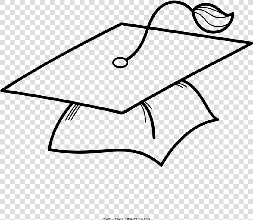 Graduation Cap Coloring Page   Gorro De Graduacion Dibujo  HD Png DownloadTransparent PNG