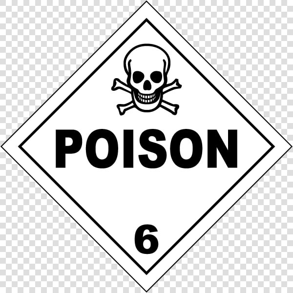 Poison Class 6 Placard   Poison Do Not Drink  HD Png DownloadTransparent PNG