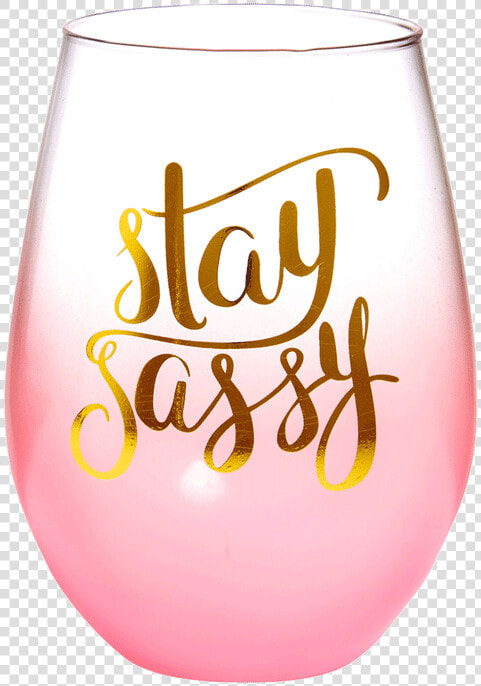 Slant Stay Sassy Stemless   Wine Glass  HD Png DownloadTransparent PNG