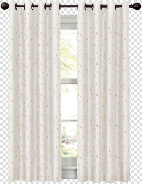 Maytex Mills Jardin Embroidered Thermal Window Curtain   Window Covering  HD Png DownloadTransparent PNG