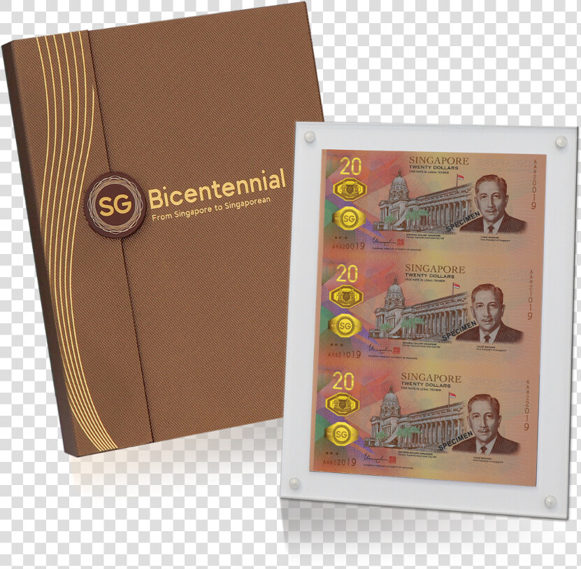 The Singapore Bicentennial  20 Commemorative Note   Sgd20 New Notes  HD Png DownloadTransparent PNG