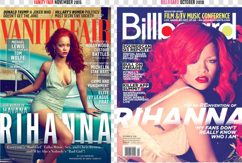 Vf Billboard Rihanna   Headline In A Magazine  HD Png DownloadTransparent PNG