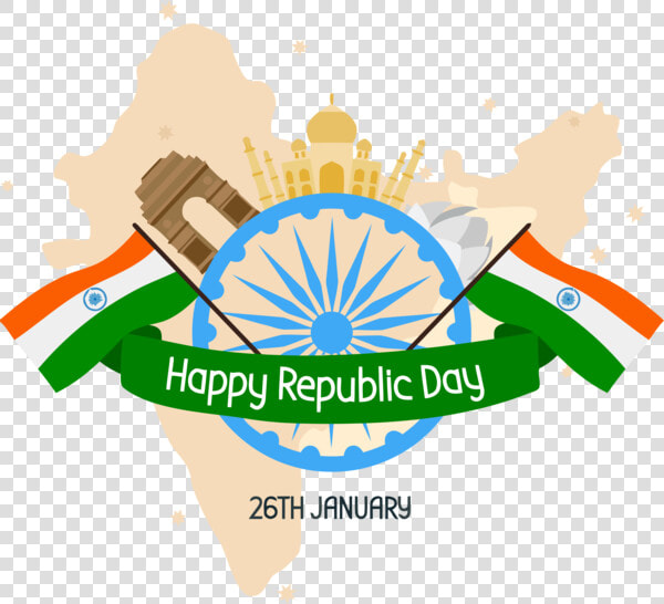 Transparent India Republic Day Logo Emblem For Happy   Republic Day Image Png  Png DownloadTransparent PNG