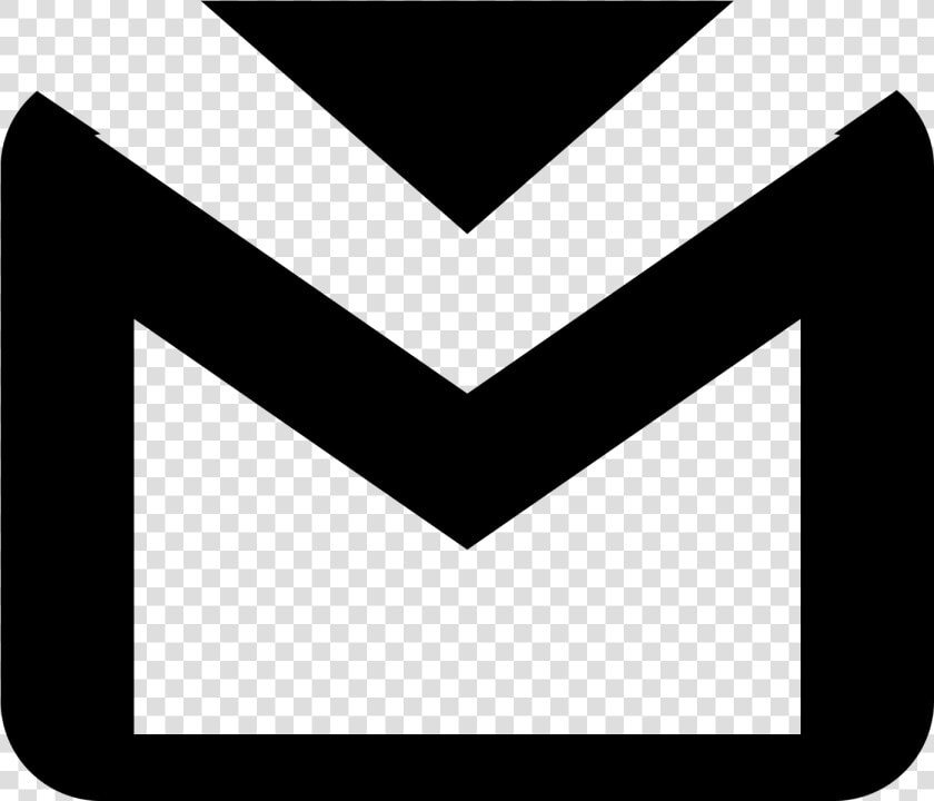 Computer Icons Gmail Email Black Black And White    Gmail Logo Black Background  HD Png DownloadTransparent PNG