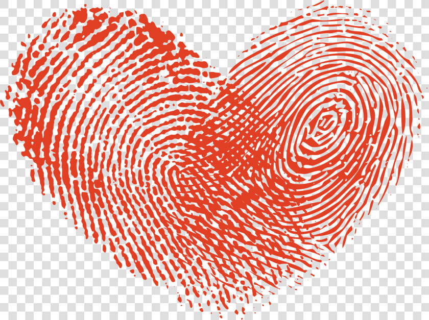 Fingerprint Clipart Orange   Heart Fingerprint Png  Transparent PngTransparent PNG