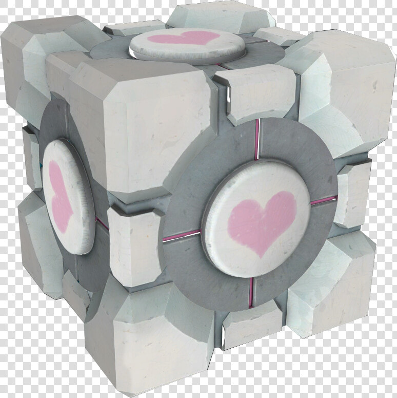 Weighted Companion Cube   Portal Companion Cube  HD Png DownloadTransparent PNG