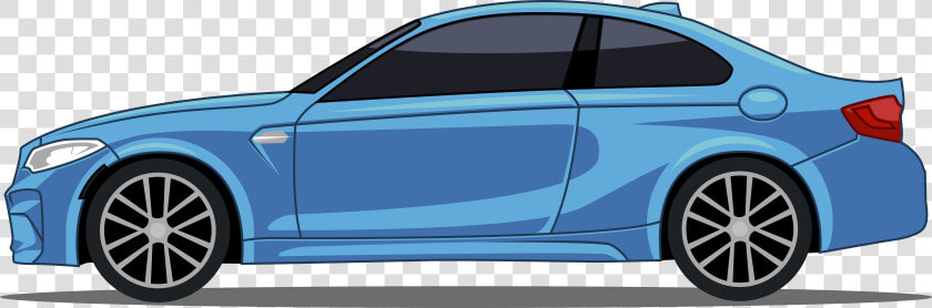 Blue Car Vehicle Sports Luxury Mercedes benz Cartoon   Tesla Midnight Silver Metallic Paint  HD Png DownloadTransparent PNG