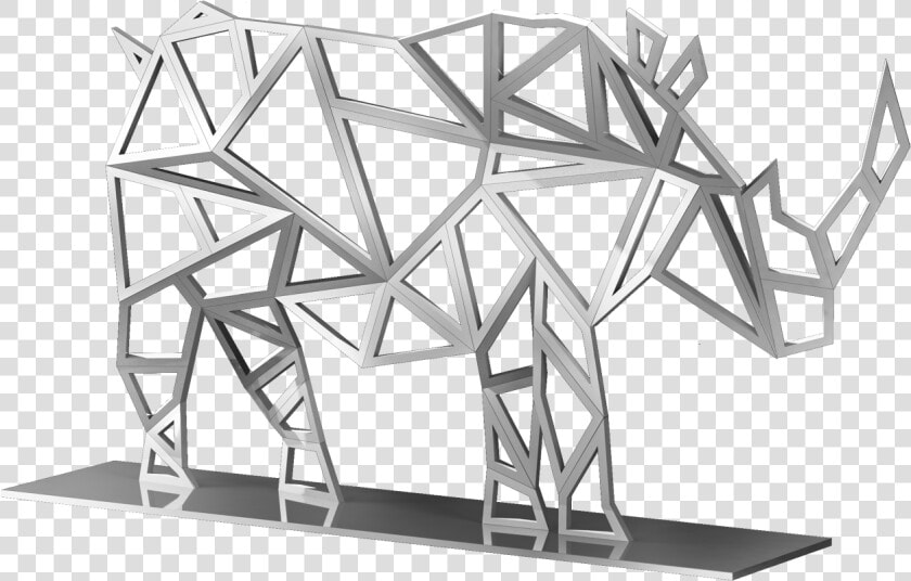 Rhino Geometric Sculptures  HD Png DownloadTransparent PNG