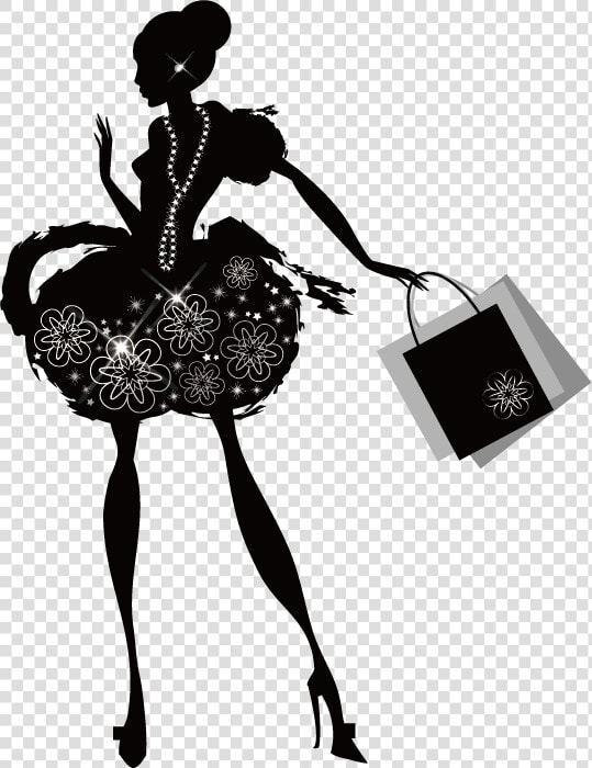 Shopping Silhouette   Fashion Woman Silhouette Png  Transparent PngTransparent PNG