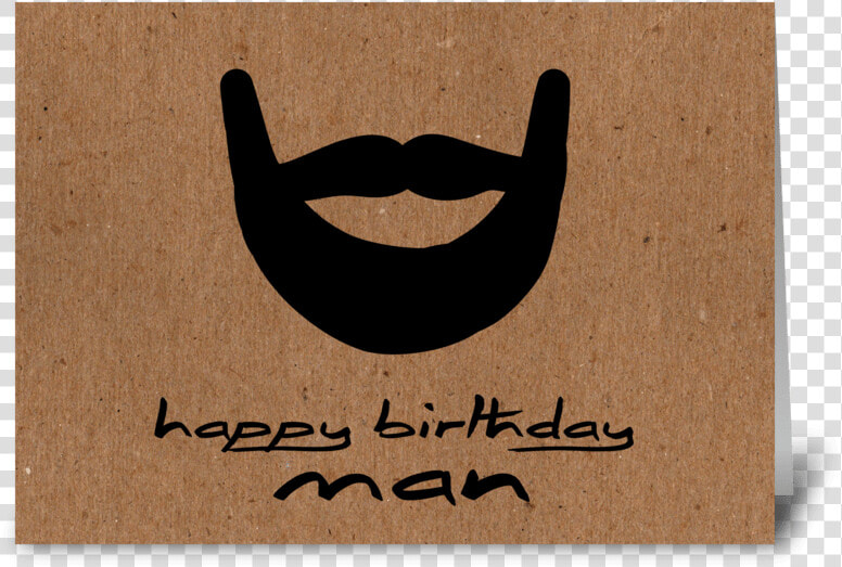 Happy Birthday Man Brown Paper Greeting Card   Happy Birthday Brown Man  HD Png DownloadTransparent PNG