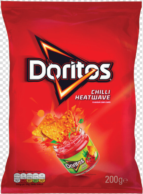 Doritos Chilli Heatwave Flavour Corn Chips 200g   Doritos Chilli Heatwave Png  Transparent PngTransparent PNG