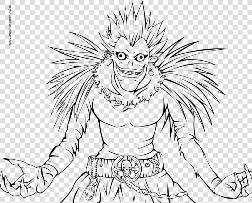 Transparent Death Note Png   Death Note Ryuk Drawing  Png DownloadTransparent PNG