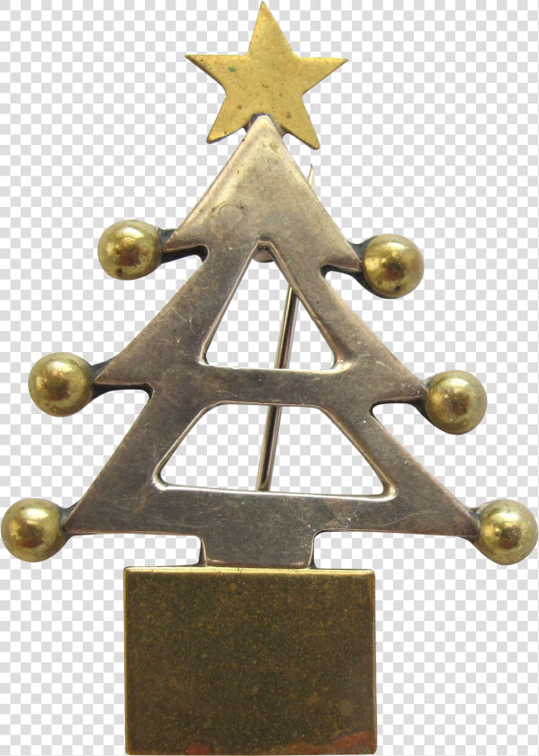 Vintage Mexico Sterling Silver Christmas Tree Pin   Christmas Tree  HD Png DownloadTransparent PNG