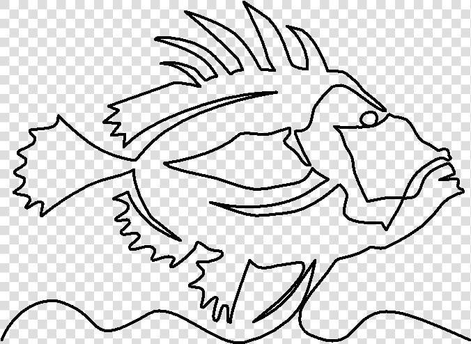 Blue Tang Fish Clipart Outline Clip Art Royalty Free   John Dory Fish Draw  HD Png DownloadTransparent PNG