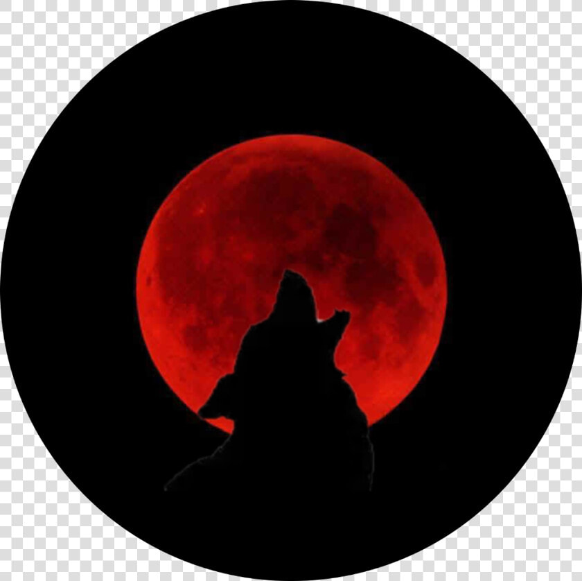 Transparent Wolf Howling Clipart   Red Moon Wolf Howling Png  Png DownloadTransparent PNG