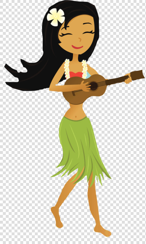  ukulele  ukulelemusic  havana  havaiana  beach  praia   Hula Girl With Ukulele  HD Png DownloadTransparent PNG