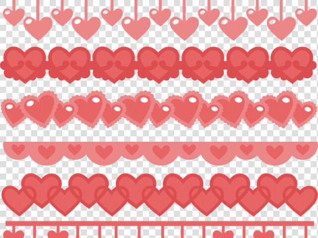 Transparent Pink Heart Clipart Border   Heart Border Svg  HD Png DownloadTransparent PNG