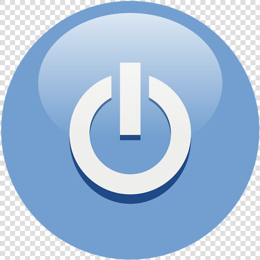 Power Button Save Icon Format   Power Button Icon Blue  HD Png DownloadTransparent PNG