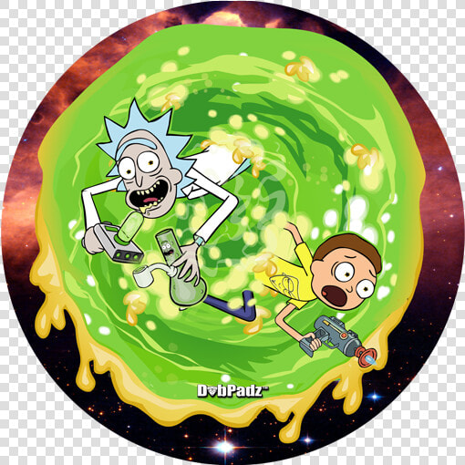 Rick  amp  Morty Wax Portal Dabpadz   Rick And Morty Portal Bong  HD Png DownloadTransparent PNG