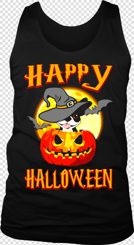 Boston Terrier Dog Happy Halloween T Shirt Pumpkin   Happy Halloween Basset Hound  HD Png DownloadTransparent PNG