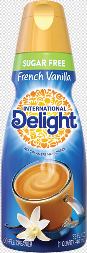 Sugar Free French Vanilla Coffee Creamer   International Delight French Vanilla Sugar Free  HD Png DownloadTransparent PNG