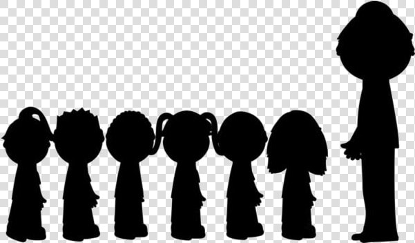 Students Walking In Line Png Cartoon   Students In Line Silhouette  Transparent PngTransparent PNG