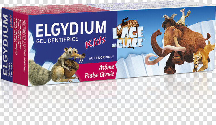 Elgydium Kids Fresh Strawberry Ice Age Toothpaste  HD Png DownloadTransparent PNG