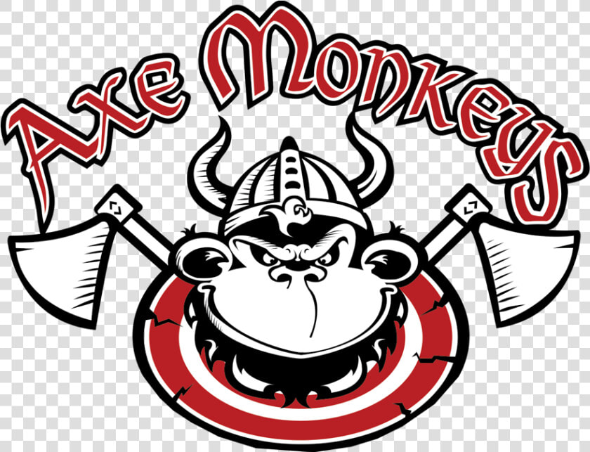 Indoor Axe Throwing   Axe Monkeys Edmonton Logo  HD Png DownloadTransparent PNG