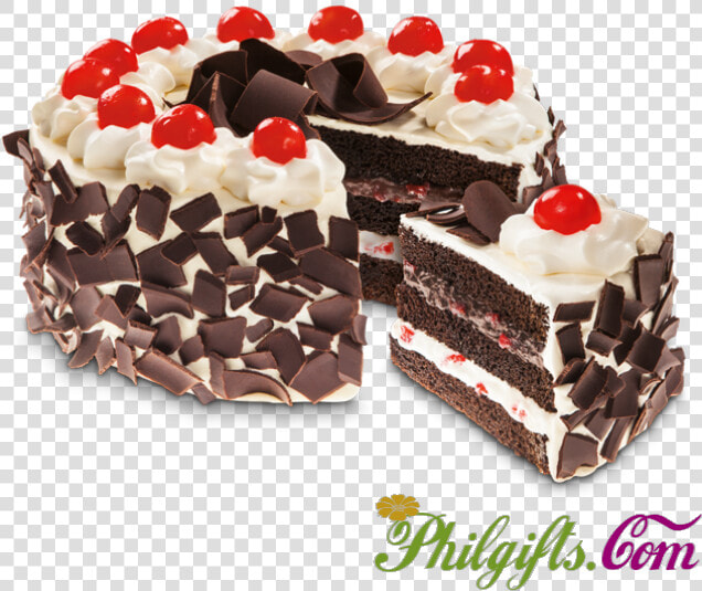 Black Forest Cake   Black Forest Red Ribbon  HD Png DownloadTransparent PNG