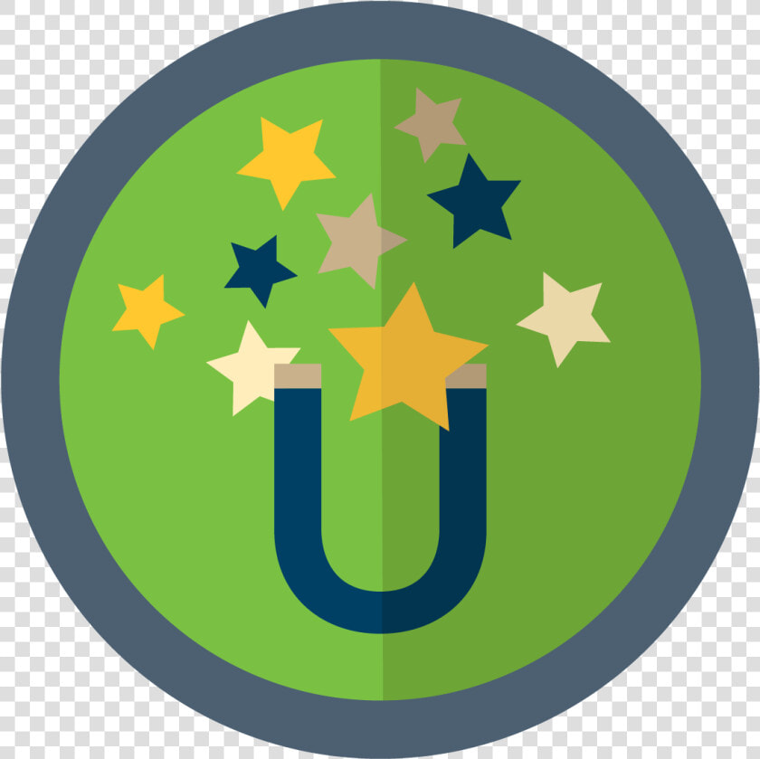 Circle Icon With A Magnet Attracting Gold  Buff  And   European Union Flag Circle  HD Png DownloadTransparent PNG