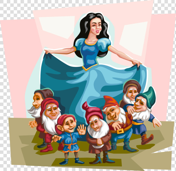 Vector Illustration Of Fable Characters Based On Snow   Postacie Z Baśni Braci Grimm  HD Png DownloadTransparent PNG