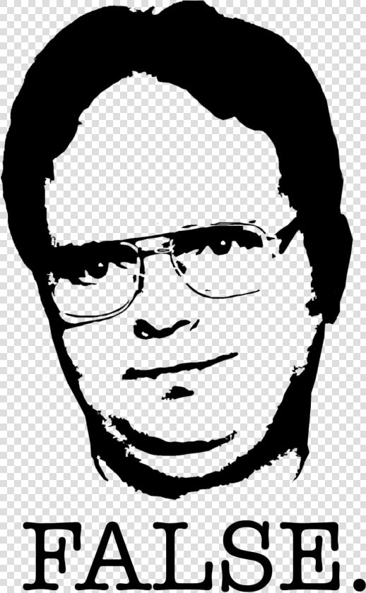 Transparent John Cena Face Png   Dwight Schrute Black And White  Png DownloadTransparent PNG