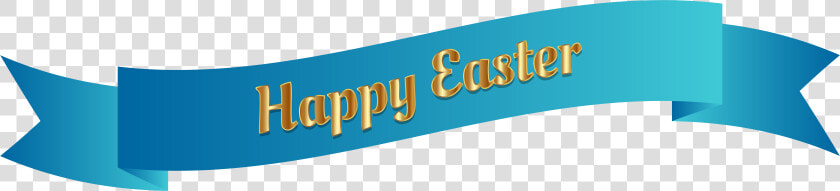 Blue Happy Easter Banner Png Clip Art Image   Happy Easter Png Transparent Background  Png DownloadTransparent PNG