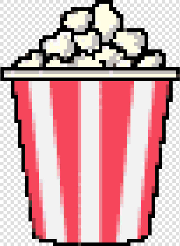  cutie  pixel  pixels  popcorn  palomitas  cinema  kawaii   Popcorn Pixel Art  HD Png DownloadTransparent PNG