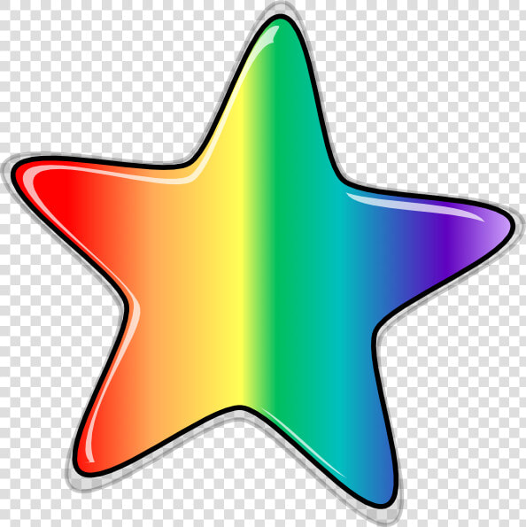 Star Edited Clip Art   Rainbow Star With White Background  HD Png DownloadTransparent PNG