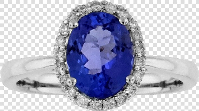 14k White Gold Ring With Oval Tanzanite And Diamonds   Pre engagement Ring  HD Png DownloadTransparent PNG