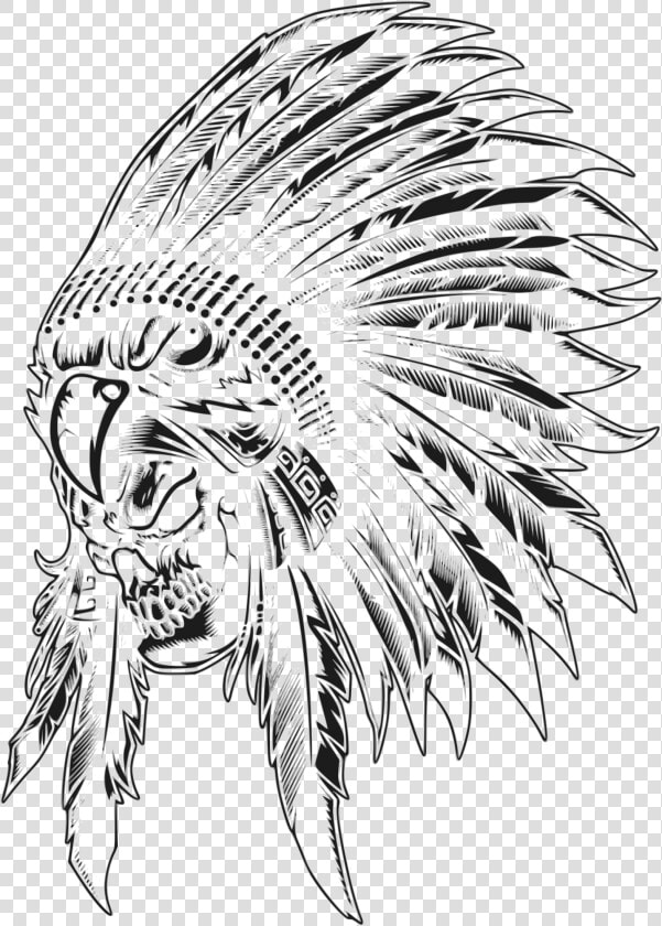 Clipart   Cherokee Indian Head Gear  HD Png DownloadTransparent PNG