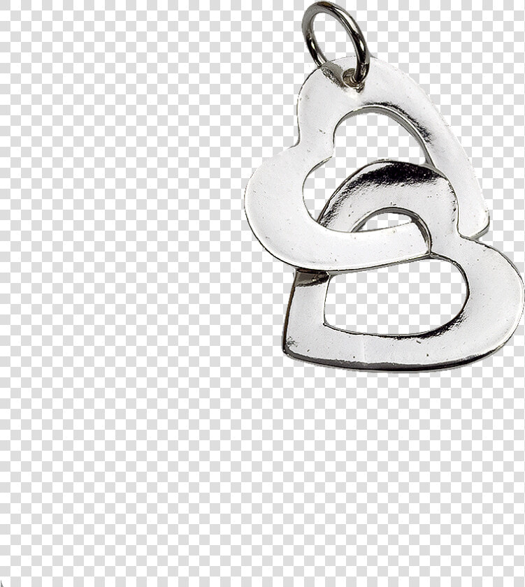 Double Hearts Charm   Locket  HD Png DownloadTransparent PNG