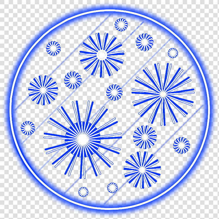  neon  round  freetoedit  circle  blue  frame  border   Circle  HD Png DownloadTransparent PNG