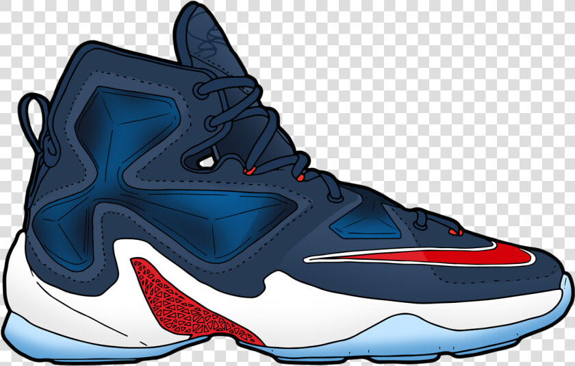 Nike Zoom Lebron Xiii Usa Olympics Lebron James Lj23   Basketball Shoe  HD Png DownloadTransparent PNG