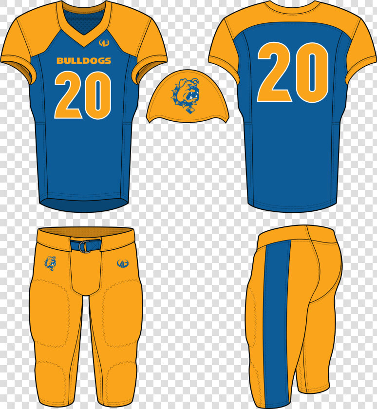 Transparent American Football Jersey Clipart   Yellow Bulldog Football Jersey  HD Png DownloadTransparent PNG