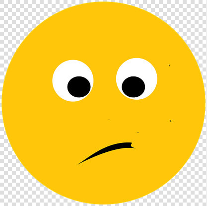 A Emoji Yellow In Color Expressing Disappointment   Cara Imagenes De Emociones  HD Png DownloadTransparent PNG