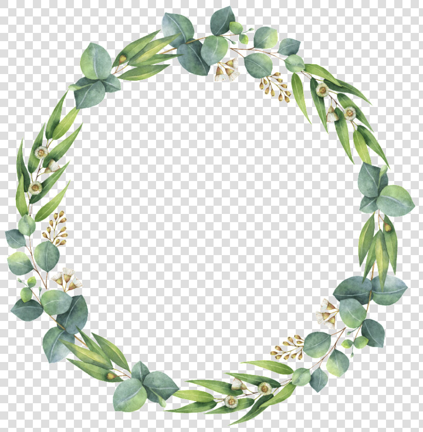 Green Leaf Wreath Decoration Simple And Transparent  HD Png DownloadTransparent PNG