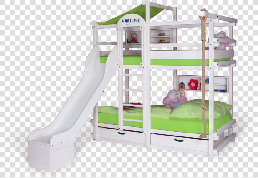 Bunk Bed White Monterey With Slide Data Image Https   Etagenbett Mit Rutsche Weiß  HD Png DownloadTransparent PNG