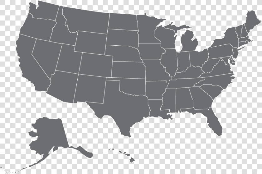 Usa Map Redbox   United States Black Map  HD Png DownloadTransparent PNG