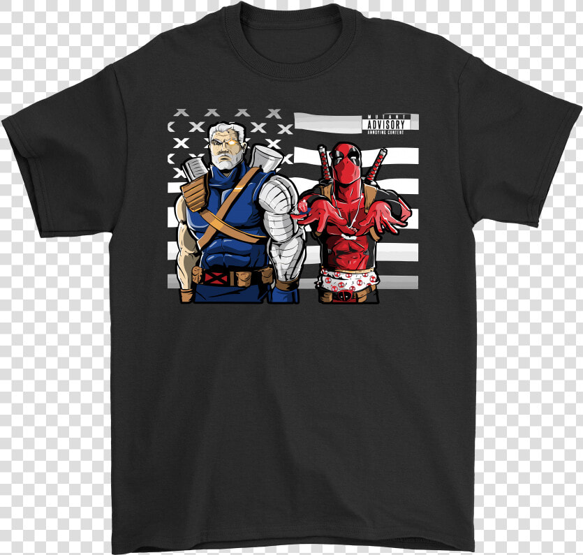 Chimichanga Junction Deadpool And Cable Shirts   We Re Sorry Ms Parker  HD Png DownloadTransparent PNG