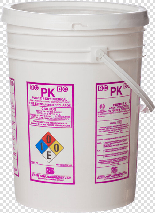 Ulc Classified Purple k Dry Chemical  50 Lb Pail   Plastic  HD Png DownloadTransparent PNG