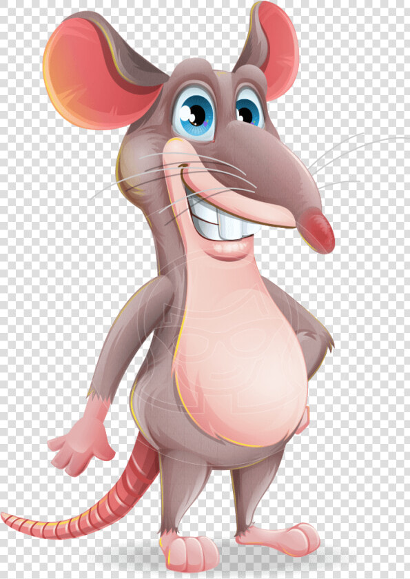 Cartoon Funny Mouse Vector Character   Funny Cartoon Characters  HD Png DownloadTransparent PNG