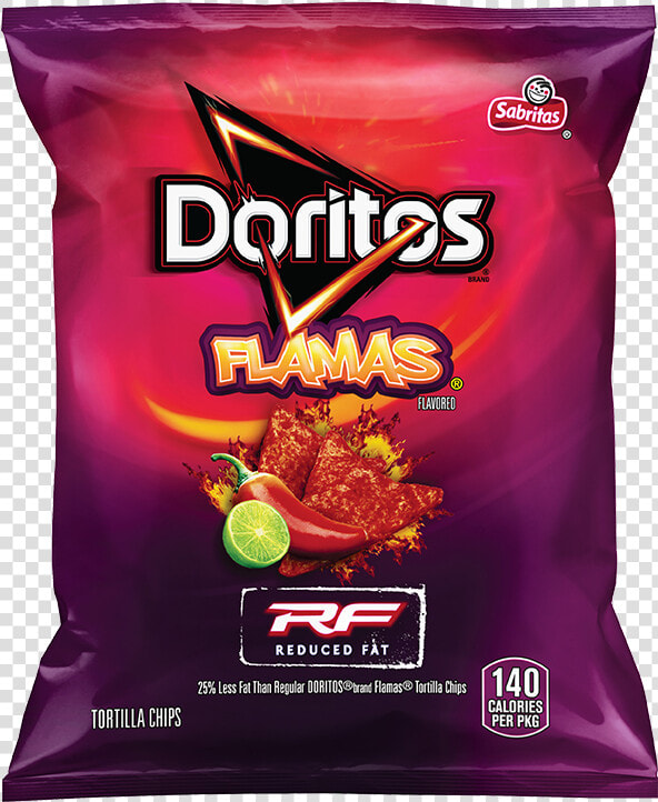 Doritos Flamas Reduced Fat  HD Png DownloadTransparent PNG